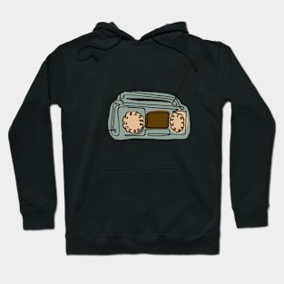 Vinyl - Radio minimalist line art Hoodie